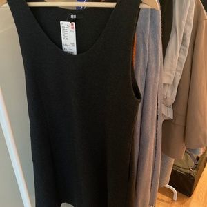NEW UNIQLO BRUSHED JERSEY U NECK JUMPER SKIRT